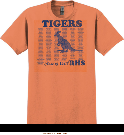 Class of 2009 RHS TIGERS T-shirt Design 