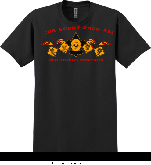 CENTERVILLE, MINNESOTA Cub Scout Pack 432 T-shirt Design 