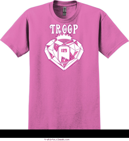 Girl Scout TROOP 123 T-shirt Design SP2665