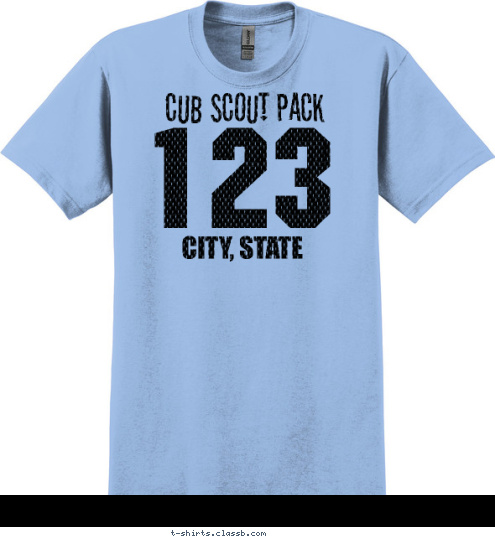 CUB SCOUT PACK 123 CITY, STATE T-shirt Design SP444