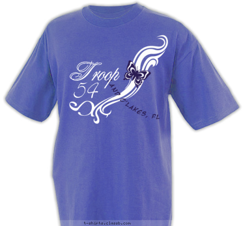 Troop  Land O'Lakes, FL 54 T-shirt Design 