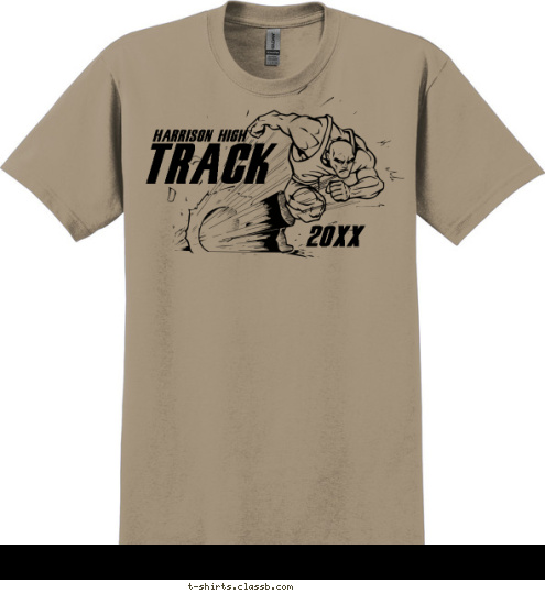 2012 HARRISON HIGH TRACK T-shirt Design SP309