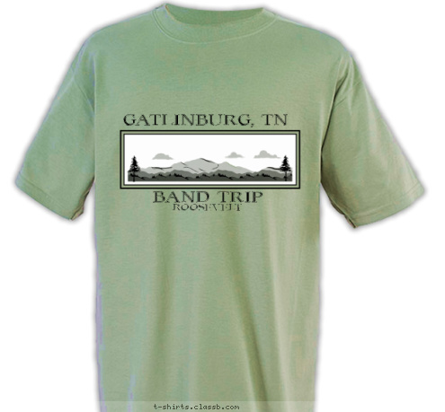 ROOSEVELT GATLINBURG, TN BAND TRIP T-shirt Design SP1142