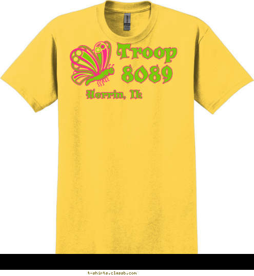 Herrin, IL Troop 
8089 T-shirt Design 