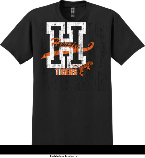 Herrin TIGERS TIGERS TIGERS H T-shirt Design 