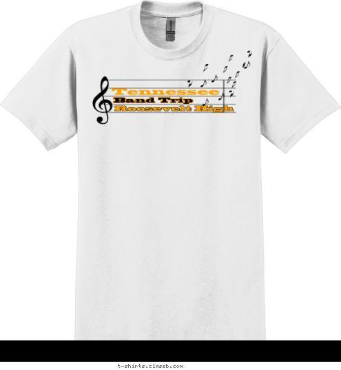 Roosevelt High Band Trip Tennessee T-shirt Design SP1143