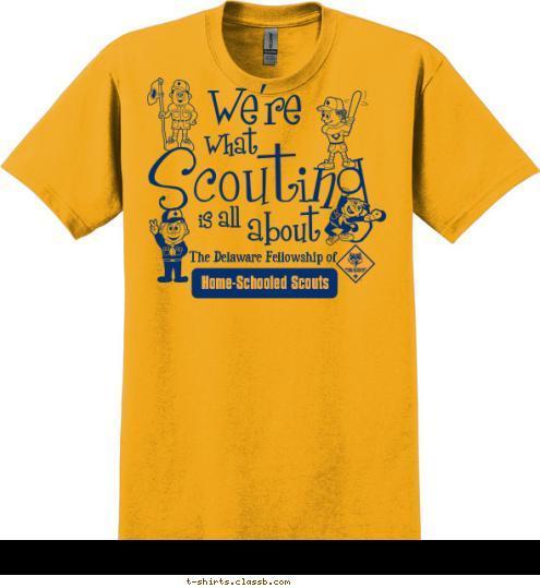 The Delaware Fellowship of Home-Schooled Scouts T-shirt Design 