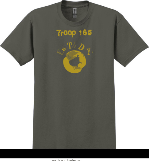 New Text Troop 165 T-shirt Design 