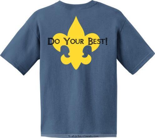 Cub Scouts Pack 167 Arlington Heights, IL Do Your Best! tigers,wolves,bears,webelos T-shirt Design 