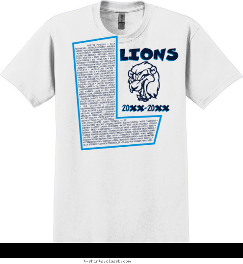 2011-2012 LIONS ST.PETERSBURG HIGH T-shirt Design SP102