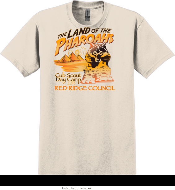 Land of the Pharoahs Day Camp T-shirt Design