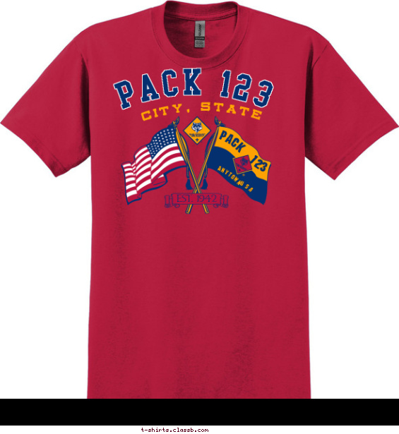 Pack Vintage Patriotic Pride T-shirt Design