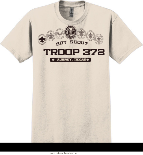 BOY SCOUT Aubrey, Texas TROOP 372 T-shirt Design 