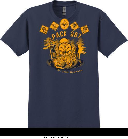 St. John Neumann PACK 287 T-shirt Design 