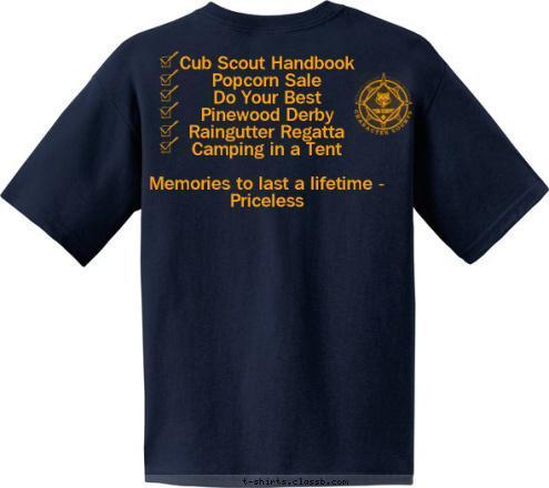 Cub Scouts Moundsville, WV  78 Pack 


Cub Scout Handbook
Popcorn Sale
Do Your Best
Pinewood Derby
Raingutter Regatta
Camping in a Tent

Memories to last a lifetime - Priceless
 T-shirt Design 