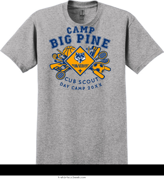 Cub Scout Sporting Day Camp T-shirt Design