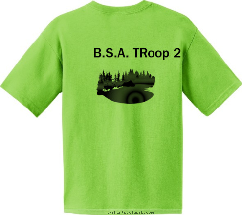 Lyndonville B.S.A. TRoop 25 club lions T-shirt Design 