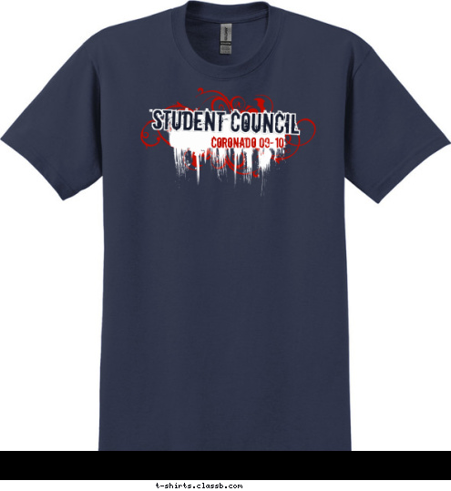 CORONADO 09-10 Student Council T-shirt Design 