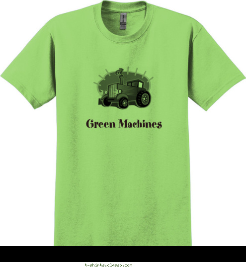 Green Machines Vermillion County 4-H T-shirt Design 