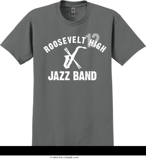 12 JAZZ BAND ROOSEVELT HIGH T-shirt Design SP1151