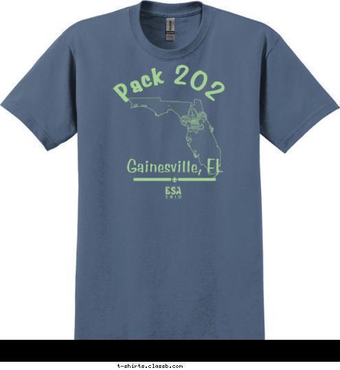 Gainesville, FL Who meets in a 
church off of NW 13th?
Who never takes showers
or brushes their teeth?
If camping and BB's are
things you relish -
Walk out on the dock
and catch a few fish!
Pack 202! Pack 202 T-shirt Design 