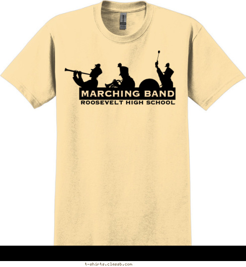 ROOSEVELT HIGH SCHOOL MARCHING BAND T-shirt Design SP1156