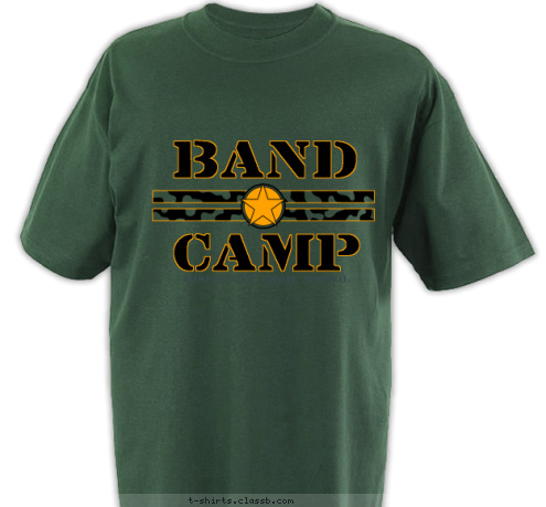 Roosevelt High School Camp Band T-shirt Design SP1157