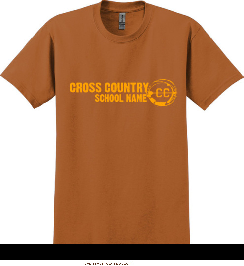 Your text here CROSS COUNTRY SCHOOL NAME T-shirt Design SP1229