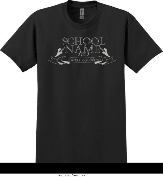 Touch of Class with Cross Country T-shirt Design