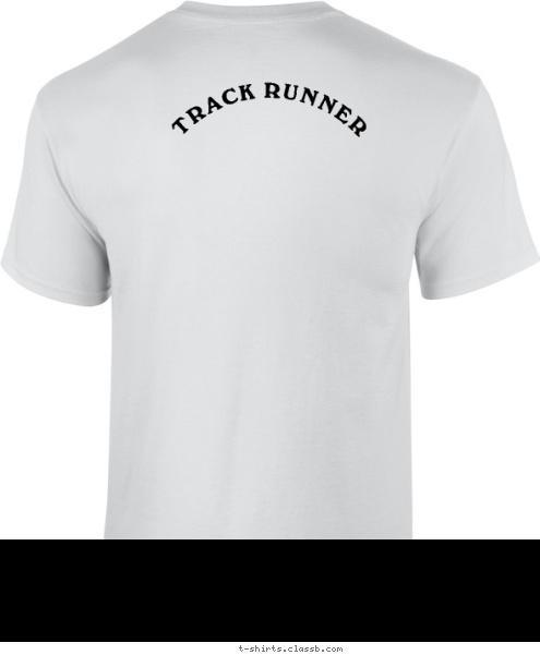 New Text TRACK RUNNER TRACK & FIELD PINON HIGH SCHOOL T-shirt Design 