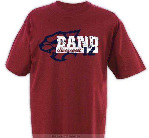 Roosevelt BAND 12 T-shirt Design SP1162