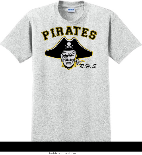 Your text here R.H.S PIRATES T-shirt Design SP961