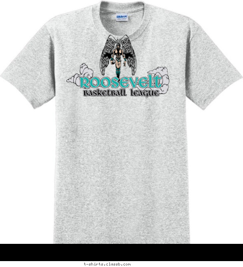 Your text here ROOSEVELT BASKETBALL LEAGUE T-shirt Design SP1249