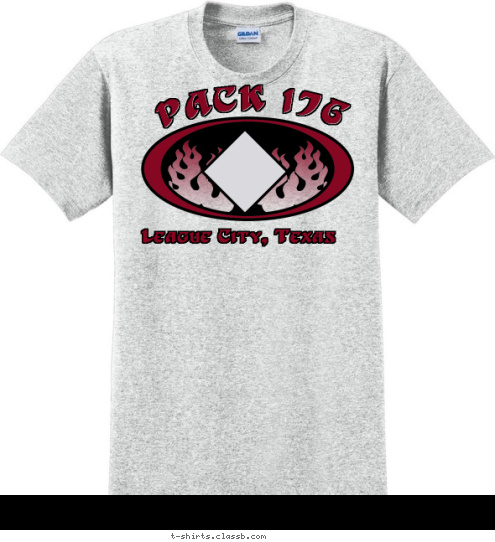 New Text League City, Texas PACK 176 T-shirt Design 