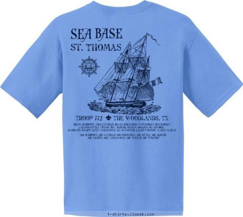 T-shirt Design 2022 St. Thomas Sailing 