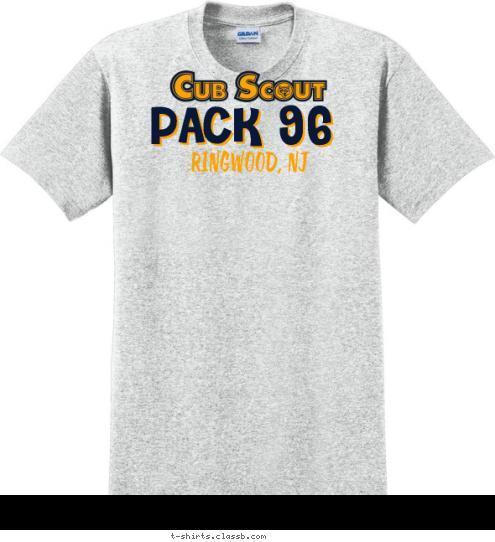 RINGWOOD, NJ PACK 96 T-shirt Design 