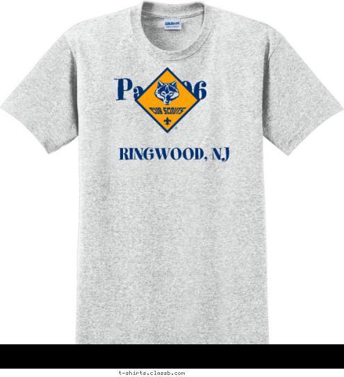 RINGWOOD, NJ Pack 96 T-shirt Design 