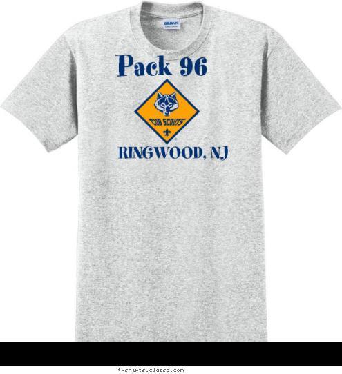 RINGWOOD, NJ Pack 96 T-shirt Design 