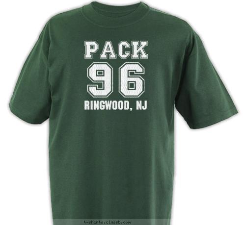 RINGWOOD, NJ 96 PACK T-shirt Design 