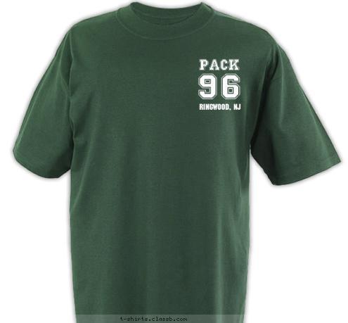 PACK 96 RINGWOOD, NJ 96 PACK T-shirt Design 