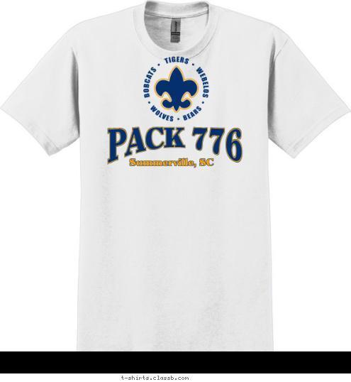 PACK 776 Summerville SC T shirt Design