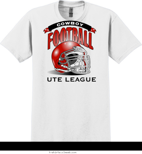 UTE LEAGUE HARD WORK PAYS OFF 10 20 COWBOY   T-shirt Design 