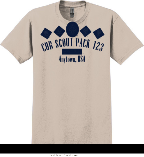 Anytown, USA CUB SCOUT PACK 123 T-shirt Design 