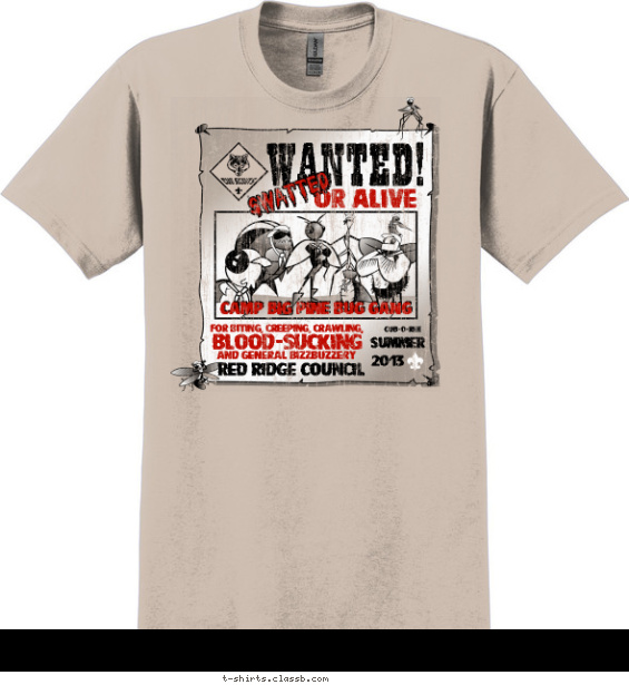 Cub Wanted Poster T-shirt Design