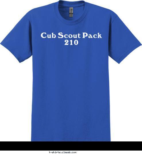 Cub Scout Pack 210 T-shirt Design 