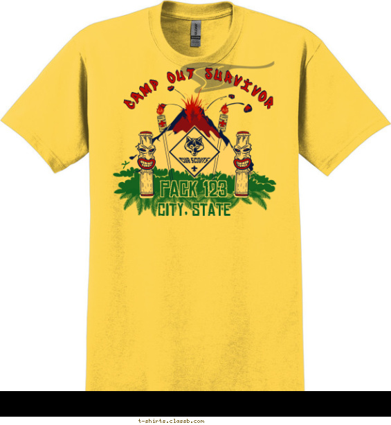 Camp Out Survivor Shirt T-shirt Design