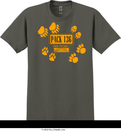 PACK 136  Catch The Spirit T-shirt Design 