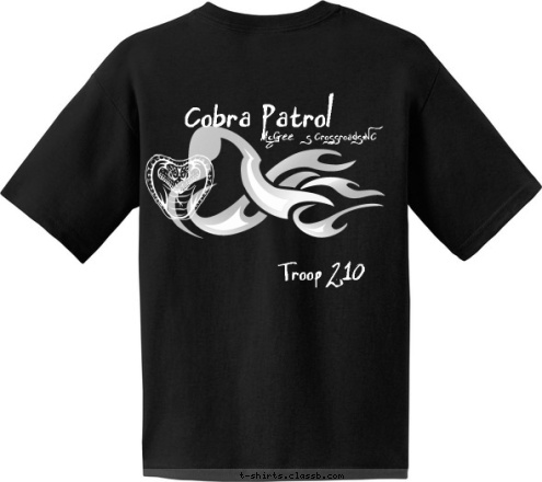 McGee's Crossroads,NC Cobra Patrol McGee's Crossroads,NC Troop 210 T-shirt Design 