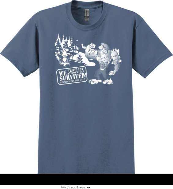 Bigfoot Survived the Camp Out T-shirt Design