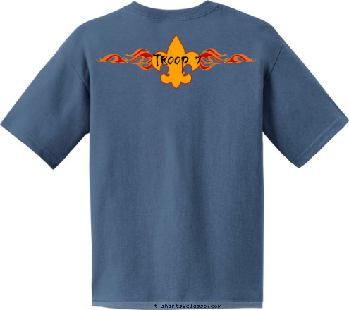 Troop 7 Troop 7 Hiking, Camping, Cooking.... Flying Ridgewood, NJ Troop 7 T-shirt Design 